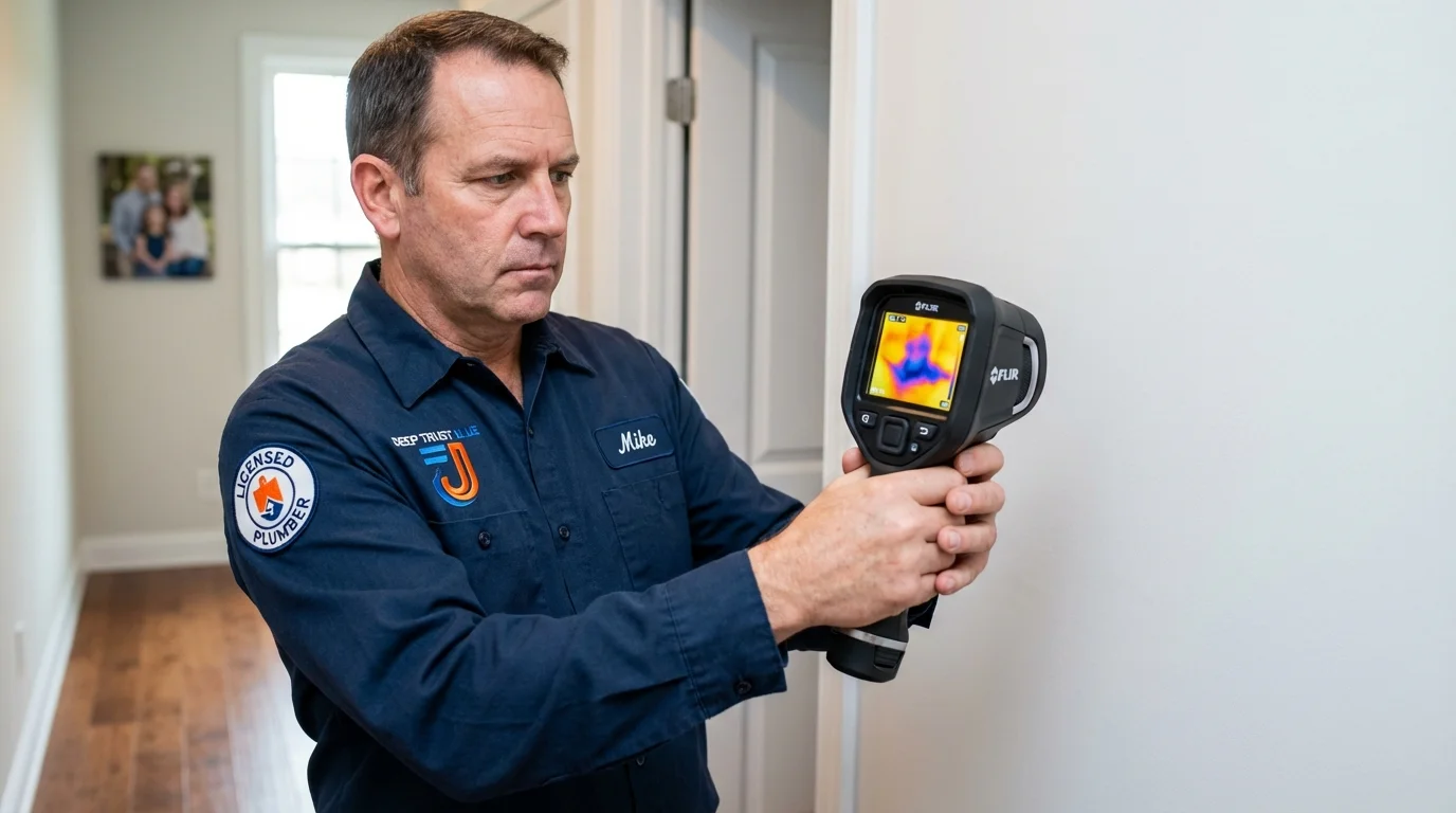 Thermal imaging leak detection by Johns Plumbing LLC in Avilla